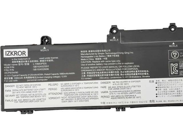 IZKROR L19M3PD5 45Wh Battery Replacement for Lenovo ThinkPad E14 Gen 2 /  E14 Gen 3 / E14 Gen 4 / E15 Gen 2 / E15 Gen 3 / E15 Gen 4 Series Laptop