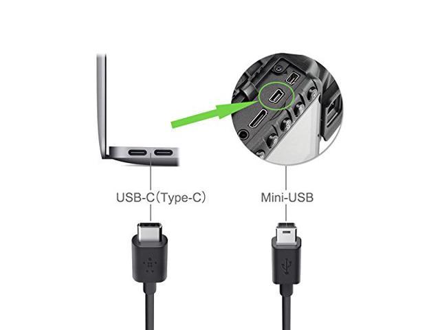 Duttek Mini USB to USB C Cable, USB C to Mini USB Cable, Right Angled USB  3.1 Type C Male to Mini USB Male Converter Cable Cord for Digital Camera  and
