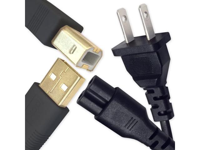10FT 3M USB 2.0 Cable Cord for Canon PIXMA MG3522 MG2120 MG5120 MG2520 Printer 