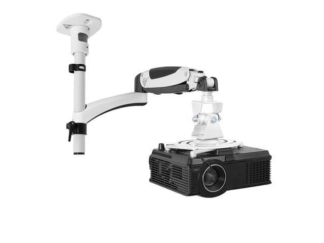 Applicable for Miniature Projectors Telescopic Design Multi-Directional Adjustable Wall Projector Mount Ceiling Rack Cylinder 100-200cm Projector Hanging Bracket