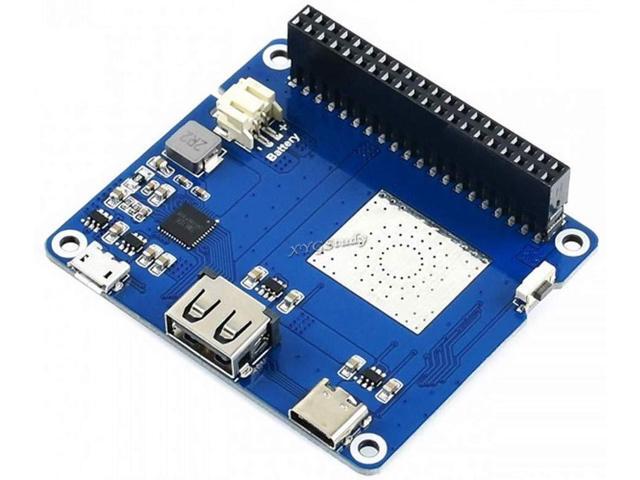 A @XYGStudy Li-Polymer Battery HAT SW6106 Power Bank Solution Li-Polymer Battery HAT with Embedded Protection Circuits for Raspberry Pi 2 3 4 B B