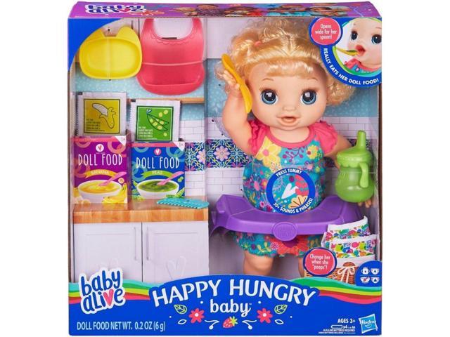 Hasbro Baby Alive Happy Hungry Baby Doll Newegg Com - baby alive play roblox on computer