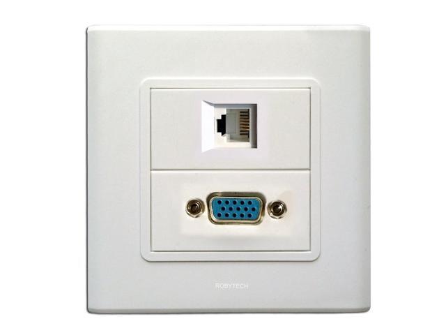 Rj11 Vga Connectors Information Wall Plate Cover With Modules