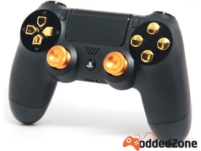 ps4 controller gold and black
