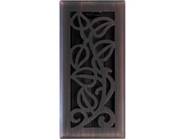Imperial Rg3279 Vine Floor Register 4 X 10 Oil Rubbed Bronze