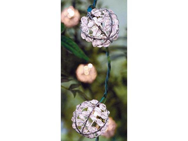 L Multicolored Teardrop Globe Light Set Living Accents 7.5 ft