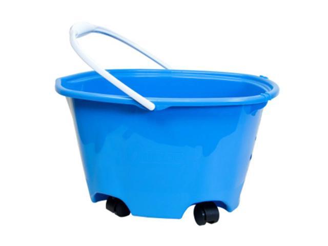 Photo 1 of ***MISSING PARTS***Quickie Home Pro Ez Glide Blue Bucket On Wheel, 5 Gallon