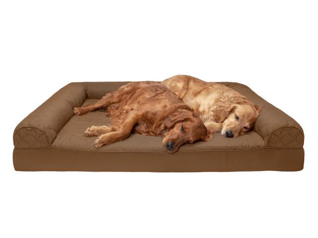 Furhaven Pet Dog Bed Orthopedic Quilted Sofa Style Couch Pet Bed
