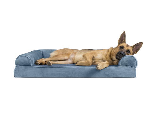 memory foam faux fur dog bed