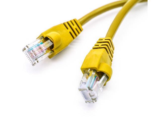 BattleBorn 2 Foot CAT6 Ethernet Network Patch Cable Premium (Yellow) BB-C6MB-2YEL