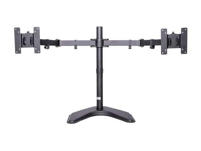 Dual Lcd Monitor Desk Stand 15 27 Display Vesa 75 100 Free Standing Mount 6460b Eco Newegg Com