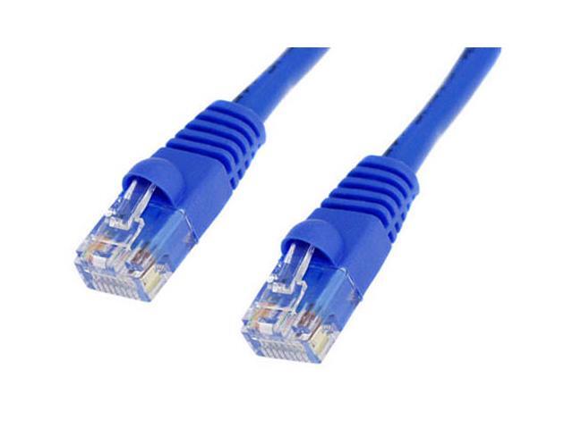 2//Pack CAT5E Blue Ethernet Network 1 Foot 24 Gauge Patch Cable RJ45 LAN Wire