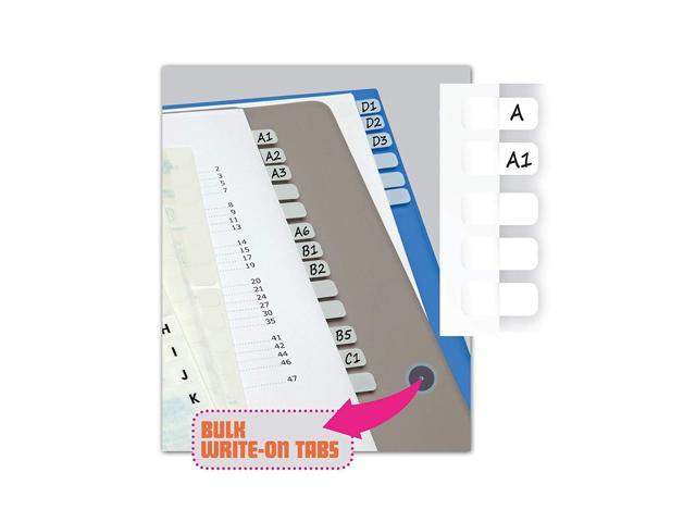 7/16 inches Permanent Stick Write-On Index Tabs 1 416 tabs 