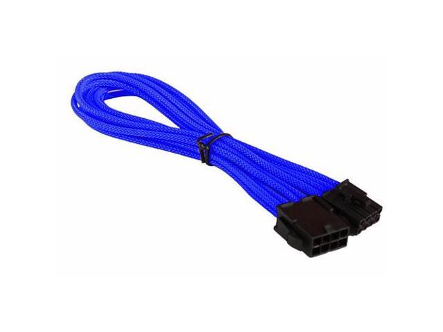 BattleBorn Black 4-pin Molex to 2 x SATA Cable Power Cord Premium Sleeved Braided Adapter