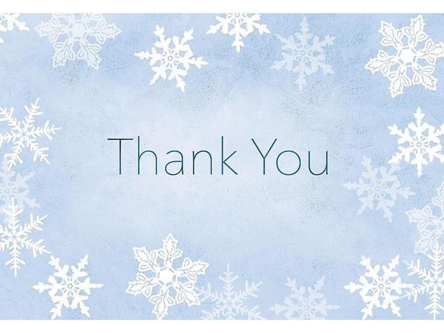 Photo 1 of Great Papers! Merry Snowflake Thank You Note Card 4.875"" x 3.375"" 50 note