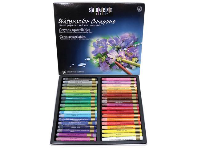 Sargent Art 22-1136 36 Premium Watercolor Crayons BLACK