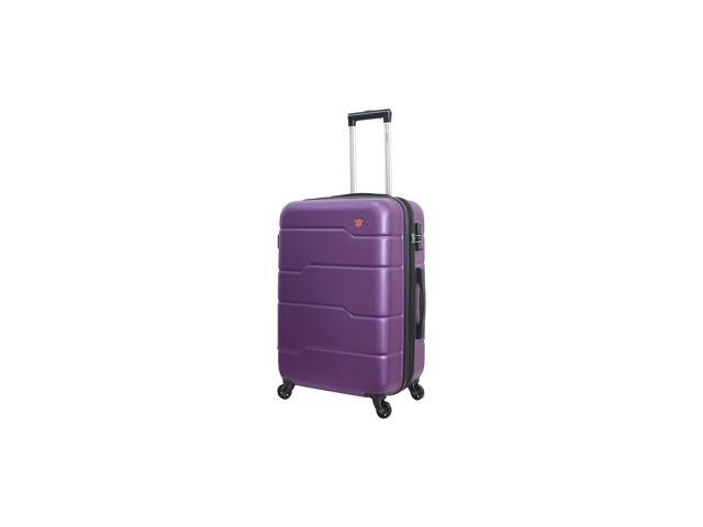 DUKAP RODEZ Plastic 4-Wheel Spinner Luggage Purple (DKROD00M-PUR) - Newegg.com