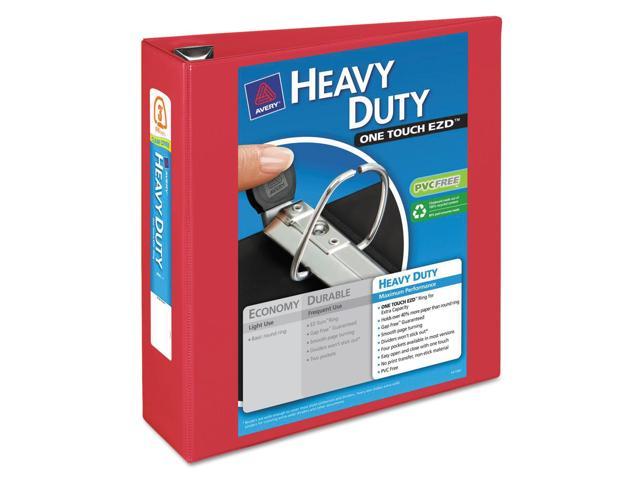 Photo 1 of Avery Heavy-Duty View Binder w/Locking 1-Touch EZD Rings 3" Cap Red