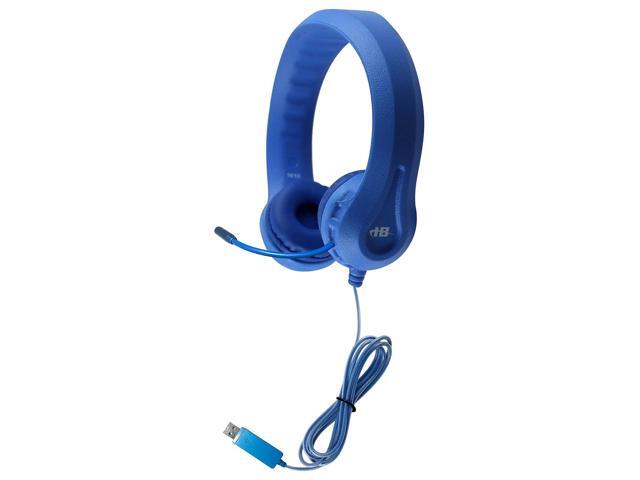 Hamilton Buhl HamiltonBuhl Kid's Flex-Phones TRRS Headset with Gooseneck Microphone Blue (HECKFX2UBLU)