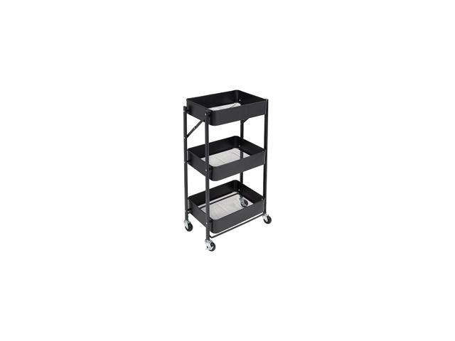 Honey-Can-Do CRT-03937 Mueble para TV con 2 Estantes y Ruedas con Freno