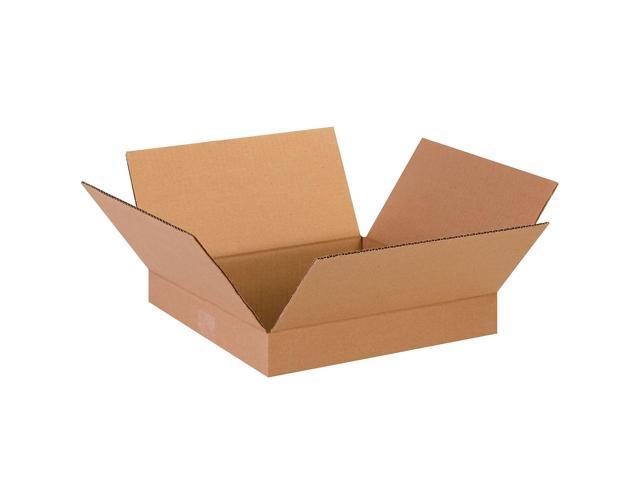 Photo 1 of Box Partners Flat Corrugated Boxes 13" x 13" x 2" Kraft 25/Bundle 13132