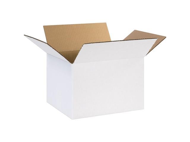 Photo 1 of The Packaging Wholesalers Corrugated Boxes 12" x 10" x 8" White 25/Bundle