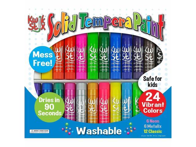 The Pencil Grip Kwik Stix Solid Tempera Paint Sticks 24/PK Ast 604
