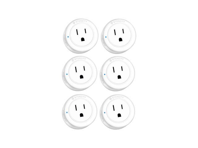 ETEKCITY - Voltson Smart WiFi Outlet Plug (6-Pack) - White