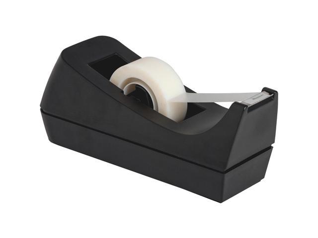 Business Source Tape Dispenser Holds 1/2"-3/4"x36 Yds 1"Core Black 32954