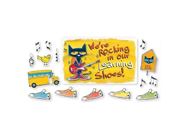 Photo 1 of Edupress® Pete the Cat® Bulletin Board Set, We're Rocking in Our Learning Shoes, 46/Pack