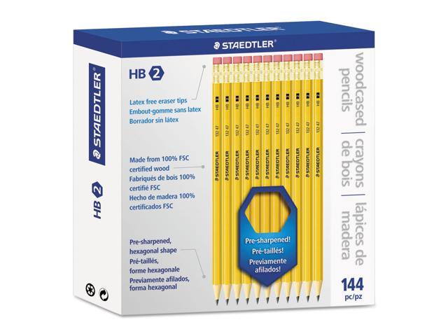 Photo 1 of STAEDTLER, INC. Woodcase Pencil Graphite Lead Yellow Barrel 144/Pack 13247C144A6