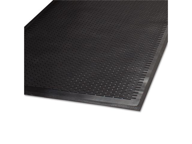 Clean Step Outdoor Rubber Scraper Mat, Polypropylene, 36 x 60, Black