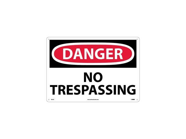 National Marker No Trespassing 14x20 040 Aluminum Danger Sign D81ac 3892