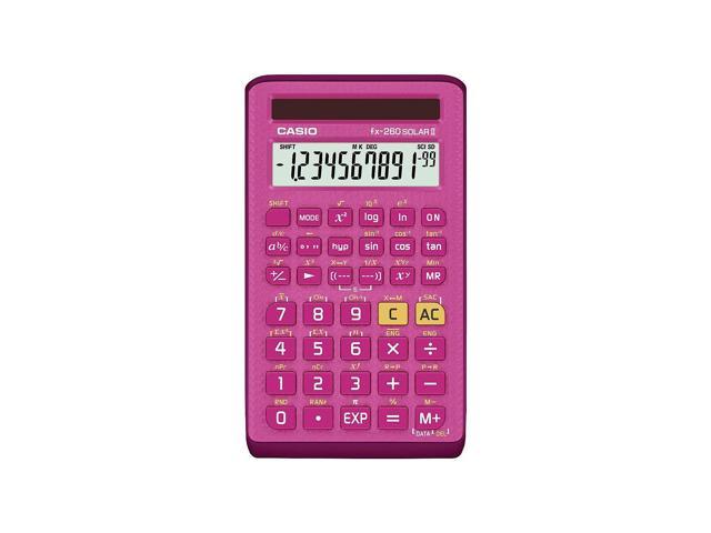 Photo 1 of Casio FX260SLRS Pink Solar Scientific Calculator, 144 built-in functions