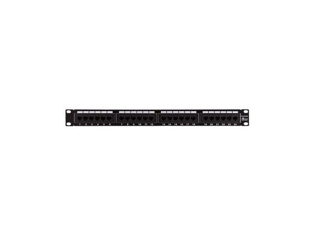 Monoprice 24-Port Cat6 Patch Panel, 110 Type (568A/B Compatible