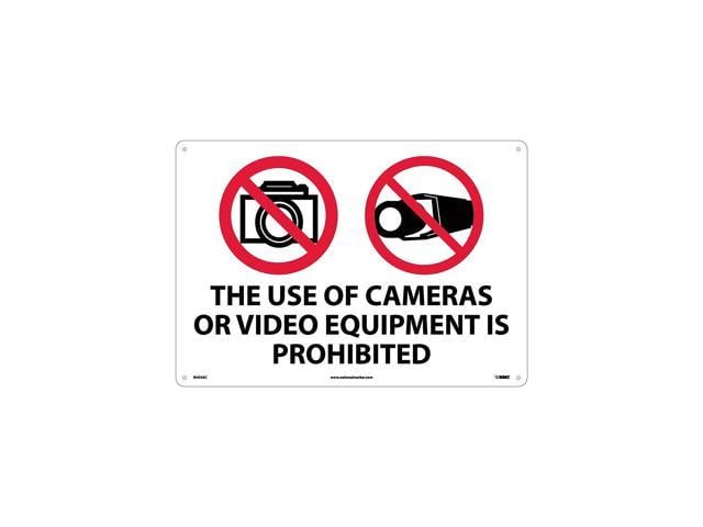 National Marker Notice Signs The Use Of Cameras Or Video Equipment Is Prohibited X