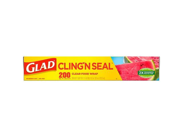 Glad - ClingWrap Plastic Wrap - 200 sq ft Roll Dual Pack