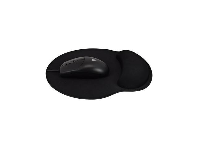V7 Memory Foam Mouse Pad with Wrist Rest, memory foam, ergo wrist support,  non-skid bottom, wrist rest