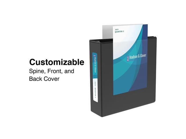 Staples Simply .5-inch Round 3-Ring View Binder Black (21683) 23738/21683