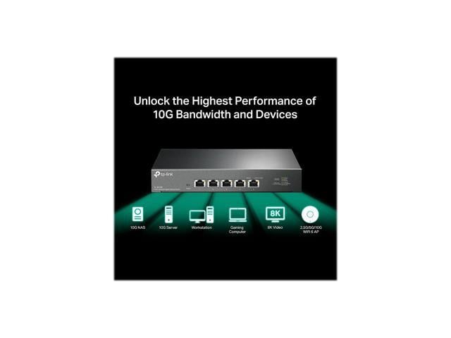 TP-Link 10G Multi-Gigabit Unmanaged Switch TLSX105 - Newegg.com