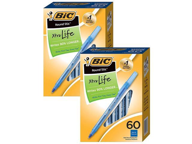 Balpen Bic Soft Feel Clic Grip Blauw Medium Blister À 15 Stuks