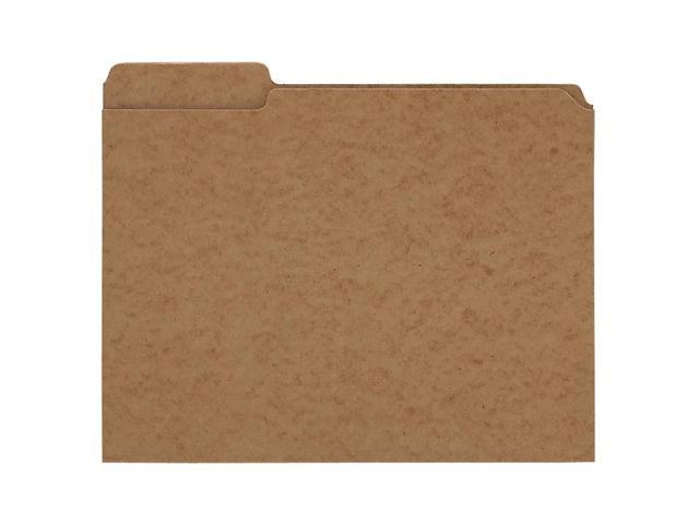 Photo 1 of Pendaflex Two-Ply Dark Kraft File Folders, 1/3 Cut, Top Tab, Brown, LEGAL-size Holds 8 1/2" x 14", 100/Bx