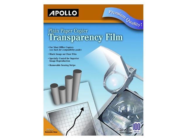 Photo 1 of Apollo Plain Paper Copier Film Without Stripe Black-&-White 100 Sheets
