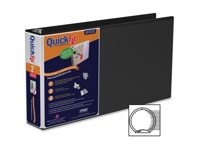 QuickFit Deluxe View Binder Recycled 4 Binder Capacity White D-Ring Fastener 1 Each