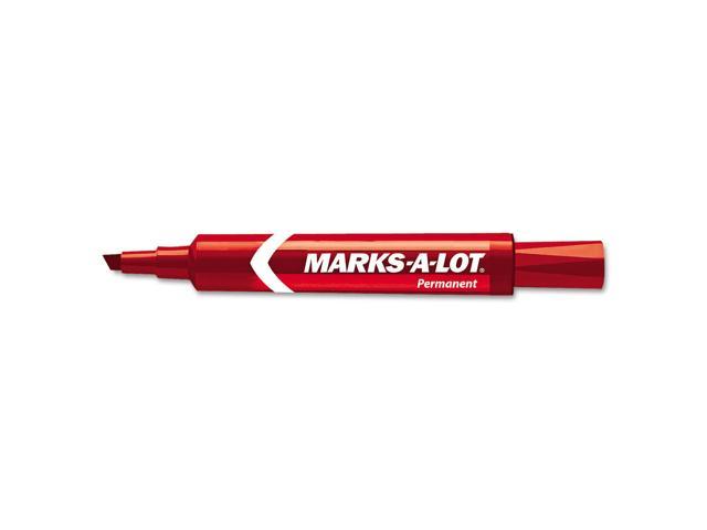 Marks-A-Lot Jumbo Chisel Tip Washable Marker, Black (24158), 6/Pack, Sold  As 1 Pack