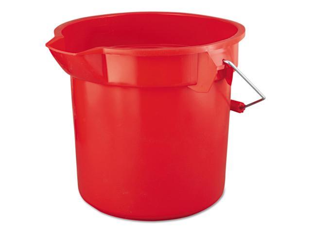 Photo 1 of **NO HANDLE**Rubbermaid Commercial BRUTE Round Utility Pail 14qt Red 2614RED