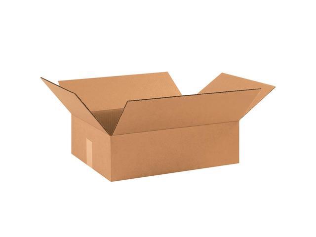 Photo 1 of The Packaging Wholesalers Flat Corrugated Boxes 17" x 13" x 5" Kraft 25/Bundle