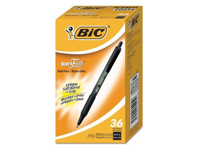 Bic Velocity Retractable Ballpoint Pen Black Ink 1mm Medium Dozen VLG11BK 