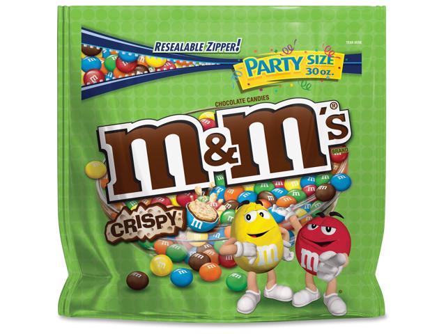 M&M's, Crispy Chocolate Party Size Candy, 30 Oz