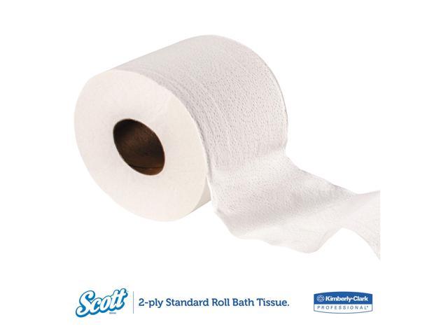 Scott Essential Professional Bulk Toilet Paper for Business (04460),  Individually Wrapped Standard Rolls, 2-PLY, White, 80 Rolls / Case, 550  Sheets /